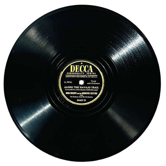 Bing Crosby & Andrews Sisters Good Good Good 10in Shellac 78 RPM Decca 23437 VTG - Picture 3 of 4